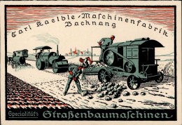 Werbung Backnang Motoren- U. Maschinenfabrik Carl Kaelble I-II Publicite - Werbepostkarten