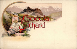 Werbung Schokolade Chocolat Suchard Sign. I-II Publicite - Advertising