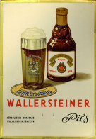 Bier Reklame-Schild Kein Metall (23x33 Cm) Wallersteiner Pils II Bière - Bierbeek