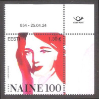 The Magazine Eesti Naine 100 Estonia 2024 MNH Corner Stamp With Issue Nr  Mi 1102 - Estonie
