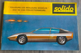 Catalogue SOLIDO Style 80 PORSCHE 1970 LE MANS FORD MUSTANG ALPINE RENAULT BMW CHAR AMX 30 PATTON M47 VOLVO ELF CARAVANE - Altri & Non Classificati