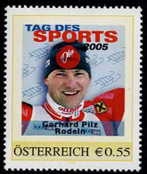 PM  Tag Des Sports 2005 - Gerhard Pilz - Rodeln  Ex Bogen Nr. 8007320  Postfrisch - Persoonlijke Postzegels
