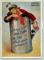 39188005 - Mann Im Bierkrug Liebe Mass Nr 3145 Muenchener Bildkunstverlag August Lengauer - Expositions