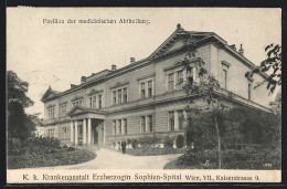 AK Wien, K. K. Krankenanstalt Erzherzogen Sophien-Spital, Kaiserstrasse 9, Pavillon Der Medizinischen Abteilung  - Sonstige & Ohne Zuordnung