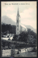 AK Weissbriach /Gitschtal, Kirche Und Umgebung Mit Bergblick  - Otros & Sin Clasificación