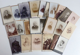 CDV Konvolut Mit 25 CDVs (10,5x16,6 Cm) Und 60 CDVs (6,5x10,5 Cm) II - Photographie