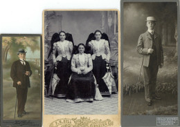 Kabinettfoto Und CDV Lot Mit 75 Stück Verschiedene Formate - Fotografie