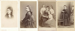 CDV Lot Mit 104 Karten (6x10 Cm) Nur Frauen Von 1880-1899 I-II Femmes - Fotografie