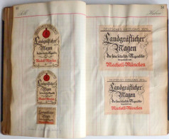 Wein Album Mit Ca. 150 Weinetiketten Und Preislisten Der Weinbrennerei Macholl München II Vigne - Sonstige & Ohne Zuordnung