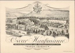 Wein Traben-Trarbach Oskar Haußmann Werbe-AK I-II Vigne - Other & Unclassified