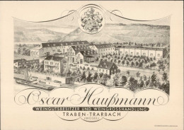 Wein Traben-Trarbach Oskar Haußmann Werbe-AK I-II Vigne - Sonstige & Ohne Zuordnung