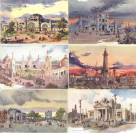 Ausstellung 6 Kolorierte AK Der Weltausstellung In Mailand 1906 I-II Expo - Exhibitions