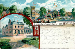BUTZBACH - Festpostkarte GEWERBE-AUSSTELLUNG 1898 Sign. Künstler-Litho I-II - Exhibitions