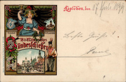 EISLEBEN - 18.MD BUNDESSCHIESSEN 1899 Mit Klarem S-o EISLEBEN FESTPLATZ 17.7.99 I - Expositions