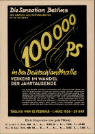 Ausstellung Berlin Autoschau Verkehr Im Wandel Der Zeit 1936 S-o I-II Expo - Exposiciones