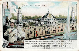 Ausstellung Nürnberg Bay. Jubiläums-Landes-Industrie-Gewerbe Ausstellung 1906 I-II (fleckig) Expo - Expositions