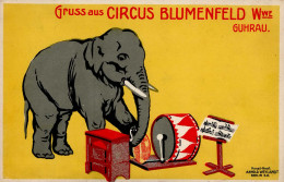 Zirkus Blumenfeld Elefant Sign. Weylandt, A. I-II - Circo