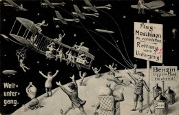 Weltuntergang 19. Mai 1910 Flugmaschinen Zu Vermieten Rettung Vorm Untergang I-II (Ecken Leicht Abgestossen) - Circo