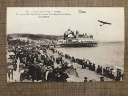 NICE En Hiver Plage Promenade Des Anglais Et Palais De La Jetée Aviation - Autres & Non Classés