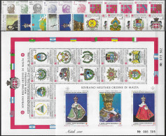 1986 SMOM Complete Year 23v.+2MS MNH - Sonstige & Ohne Zuordnung