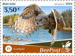 BeePost 2024 Owls,. (Fi24-07) PRIVATE POST ISSUE - Búhos, Lechuza