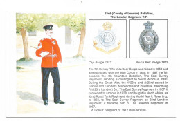 Postcard British Army 23rd (County Of London) Battalion The London Regiment Soldier Bryan Fosten Unposted - Reggimenti