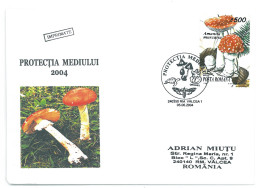 COV 997 - 3160 MUSHROOMS, Romania - Cover - Used - 2004 - Storia Postale