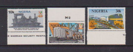 NIGERIA    1980    25th  Anniv  Of  Nigerian  Railway    Set  Of  3    MNH - Nigeria (1961-...)