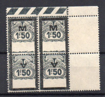 !!! FISCAUX, SECURITE SOCIALE BLOC DE 4 DU N°39 NEUF ** COIN DATE - Stamps