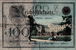 Geld Auf AK Reichsbanknote Wörishofen I-II Argent - Other & Unclassified
