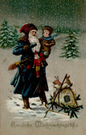 Weihnachtsmann Kind I-II (Marke Teilweise Entfernt) Pere Noel - Sonstige & Ohne Zuordnung