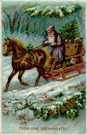 Weihnachtsmann Pferdeschlitten I-II Pere Noel - Sonstige & Ohne Zuordnung