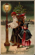 Weihnachtsmann Spielzeug Prägekarte W Pere Noel Jouet - Other & Unclassified