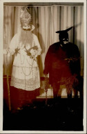 Krampus U. Nikolaus Foto-AK I-II Pere Noel - Other & Unclassified