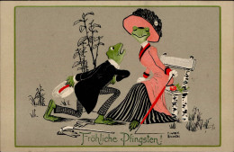 Frosch Pfingsten Sign. Wessel I-II Grenouille - Altri & Non Classificati
