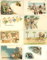 Schwein Lot Mit 18 Ansichtskarten I-II Cochon - Autres & Non Classés