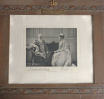 Adel Baden Großherzog Friedrich Mit Gemahlin Luise Zur Erinnerung An Die Goldenen Hochzeit 1906 Bilderrahmen Aus Holz (4 - Koninklijke Families