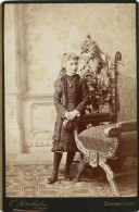 Adel Hessen Kabinettfoto Prinzessin Alix Spätere Kaiserin Von Russland Fotograph Backofen Darmstadt 1883 (Ecken Leicht B - Case Reali