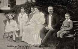 Adel Waldeck U. Pyrmont Fürst Friedrich Mit Familie I-II - Koninklijke Families