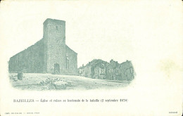 France - (08) Ardennes - Bazeilles - Eglise Et Ruines Au Lendemain De La Bataille (2septembre 1870) - Sedan