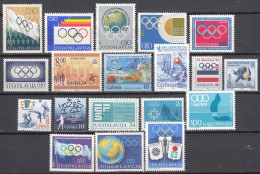 Yugoslavia Republic Charity Sport Olympic Games Stamps, Mint Never Hinged - Liefdadigheid