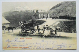 CPA Furka - Passhöhe / Au Verso Flamme Restaurant Hôtel Pension Furkablick, 13 Aug. 1901 - Other & Unclassified