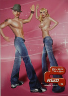 Carte Postale - Redwood Denim Dpt (jeans - Pantalon - Mode) (homme Et Femme Torse Nu) - Publicité