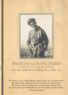 WK I Dokumente Kondolenzblatt Fluggedanken Halle An Der Saale Im Feb. 1918 II - Sonstige & Ohne Zuordnung