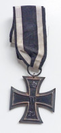 WK I Orden Eisernes Kreuz 2. Klasse 1914 Am Band Ringpunze S-W - Andere & Zonder Classificatie