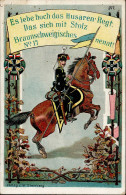 Regiment Braunschweig Husaren Regt. Nr. 17 I-II (fleckig, Ecke Leicht Abgestossen) - Regiments
