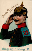 Regiment Freiburg IR 113 Prägekarte I-II - Reggimenti