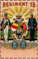 Regiment Inf.-Regt. Nr 15 Wappen I-II (fleckig) - Regimente