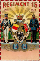 Regiment Inf.-Regt. Nr 15 Wappen I-II (fleckig) - Régiments