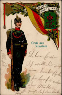 Regiment Konstanz 6. Bad. Inf.-Regt. Kaiser Friedrich III. Nr.114 I-II (fleckig) - Regimente